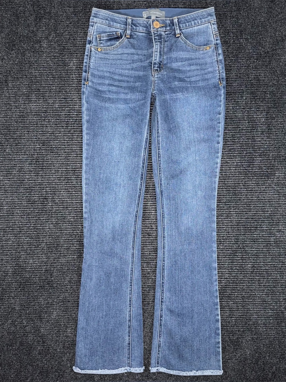 Wit & Wisdom Jeans Women’s 2 Slim Boot Cut Stretch Denim Medium Blue Casual